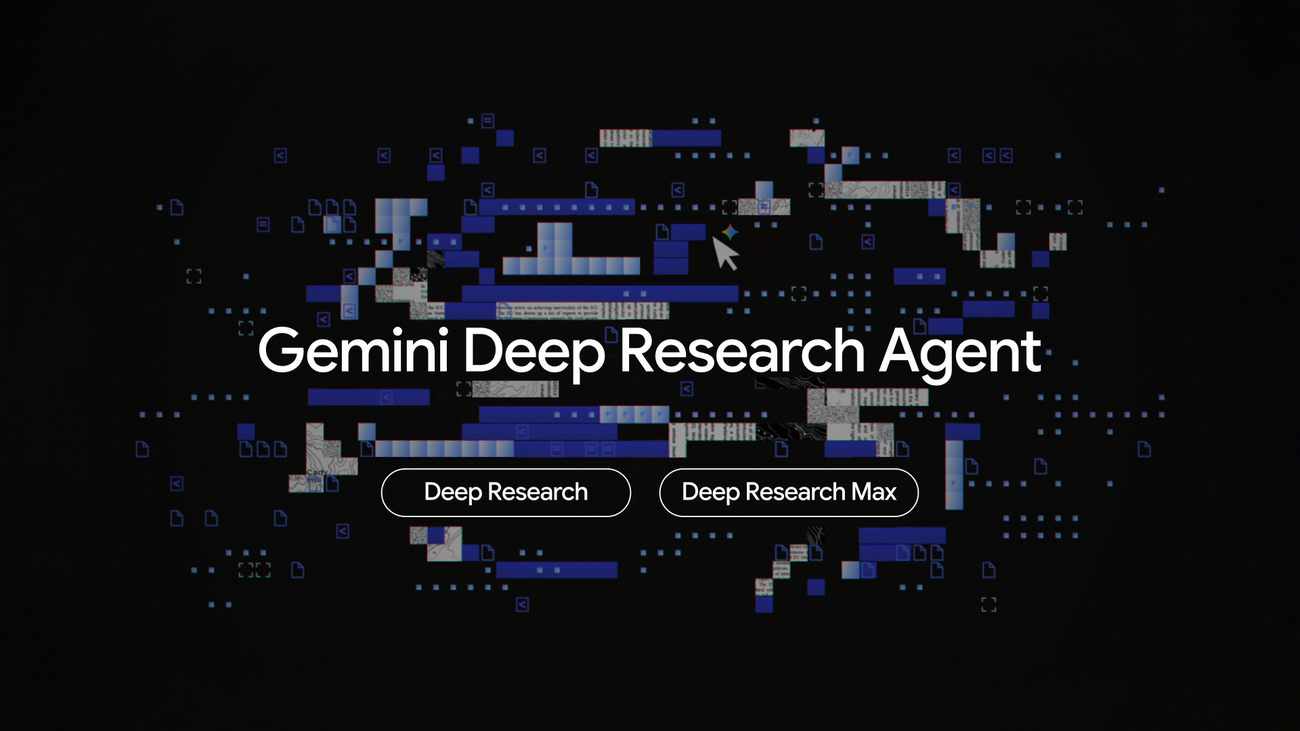A technical diagram showing the Gemini Deep Research agent connecting to various external data sources via the Model Context Protocol.