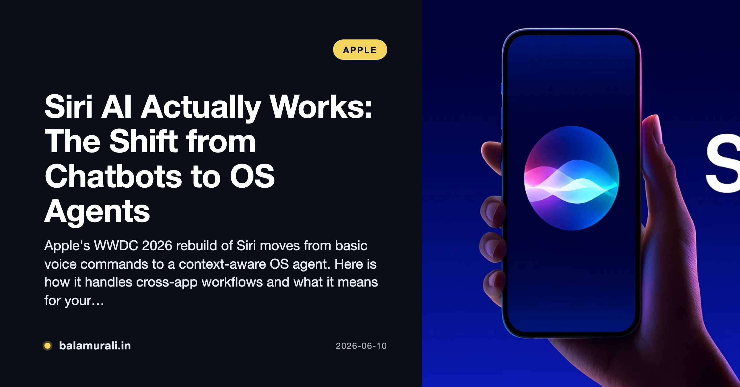 How Apple's Siri Shift Shows Big Change in the Future of AI Assistants?