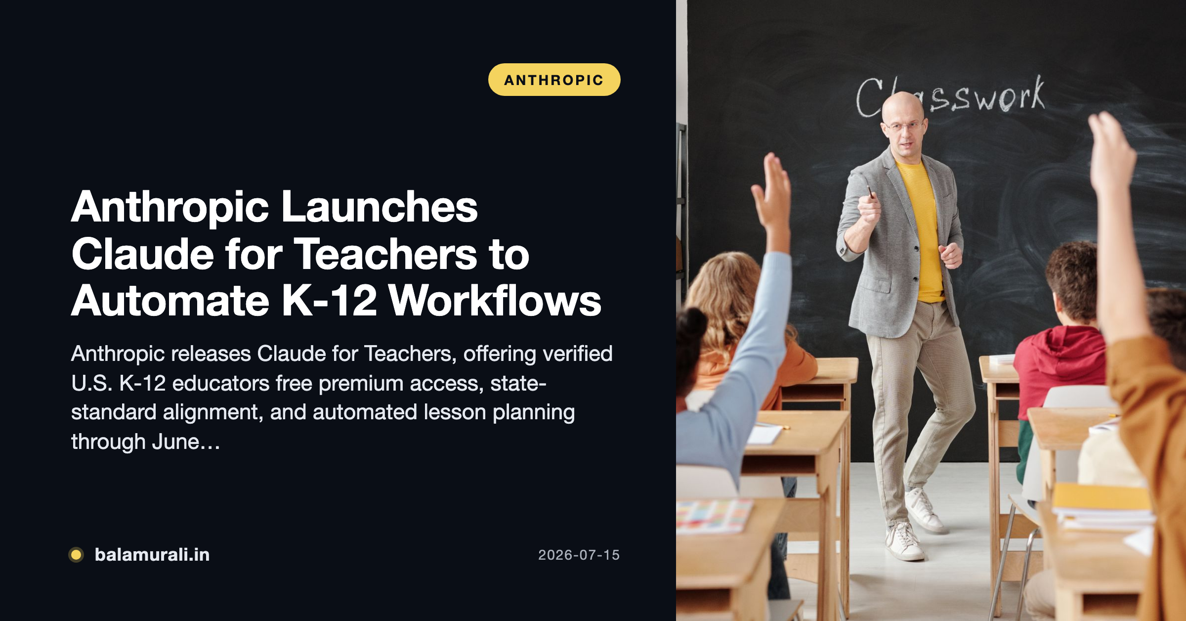 Anthropic Launches Claude for Education with Learning Mode to Foster ...